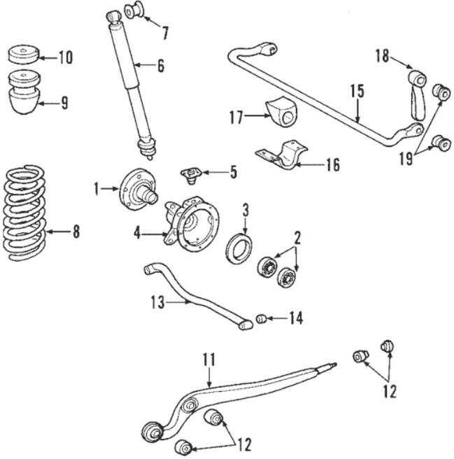 Mercedes Suspension Stabilizer Bar Bushing - Front 4633230385